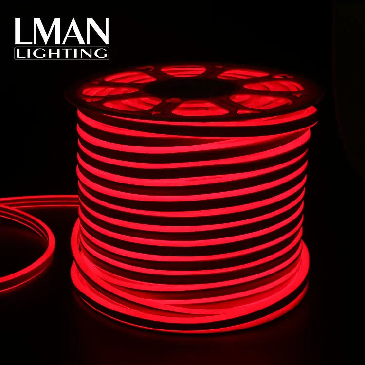 High CRI 80 Ra 50 Meter Roll Outdoor Waterproof SMD2835 Neon Light Round SMD 2835 IP65 Rating