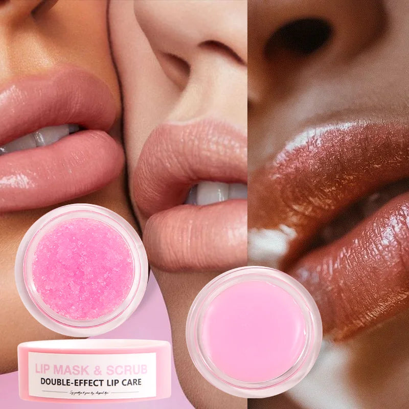 FATAZEN Private Label Beauty Natural  Hydrating Deep Moisturizing Vegan Sugar Strawberry Lip Scrub Vendor DOUBLE-EFFECT LIP CARE