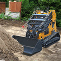 China Euro5 EPA Diesel Engine Equipped Small Mini Crawler Skid Steer Loader Wheel for Farm Garden Work