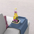 Anti Slip Stain Resistant Couch Armrest Tray Table Portable Custom Custom Silicone Couch Cup Holder