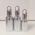 Wholesale Silver Gold 5ml 10ml 15ml 20ml 30ml 50ml 100ml Electroplated Gold Glass Essential Oil Perfume Roll on Bottle