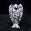 HZ New Crystal Angel Figurine Christmas Decorative Labradorite Crystal Ornaments Collectible Gift for Kids Crafts