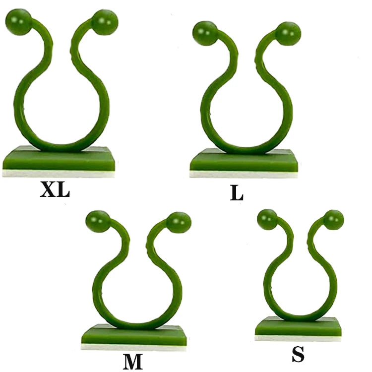 100Pcs Plant Climbing Wall Fixture ClipsPlant Climbing Wall Fixer With Self-Adhesive Hookfor Home Decoration