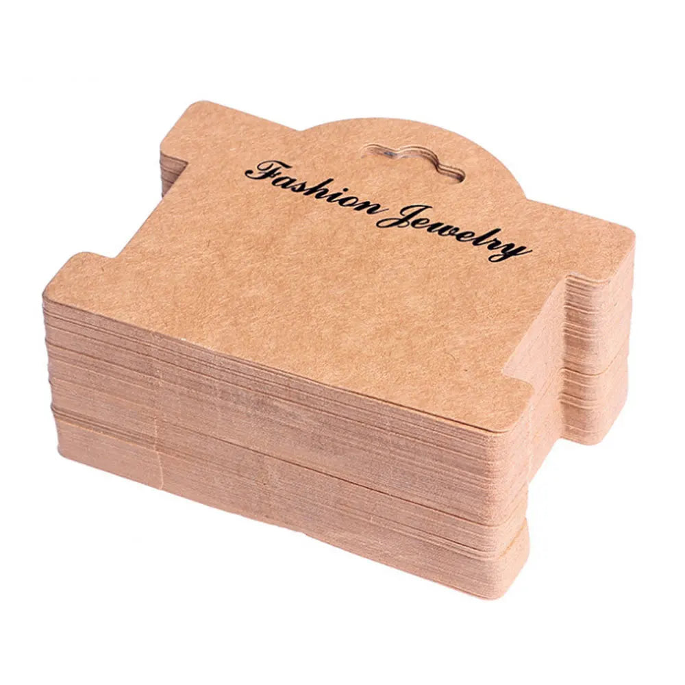 Kraft Brown Paper Holder Display Packing Card for Bracelet Jewelry Pack Cards and Display