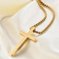 Factory Wholesale 2024 New Fashion Cross Pendant Jewelry Stainless Steel Necklace Christian Cross Trending Jewelry