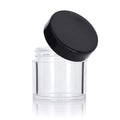 1 oz 30 ml Thick Wall Clear Transparent Plastic Cosmetic Jar with Lid Pot Container for Skin Care Makeup Cosmetics
