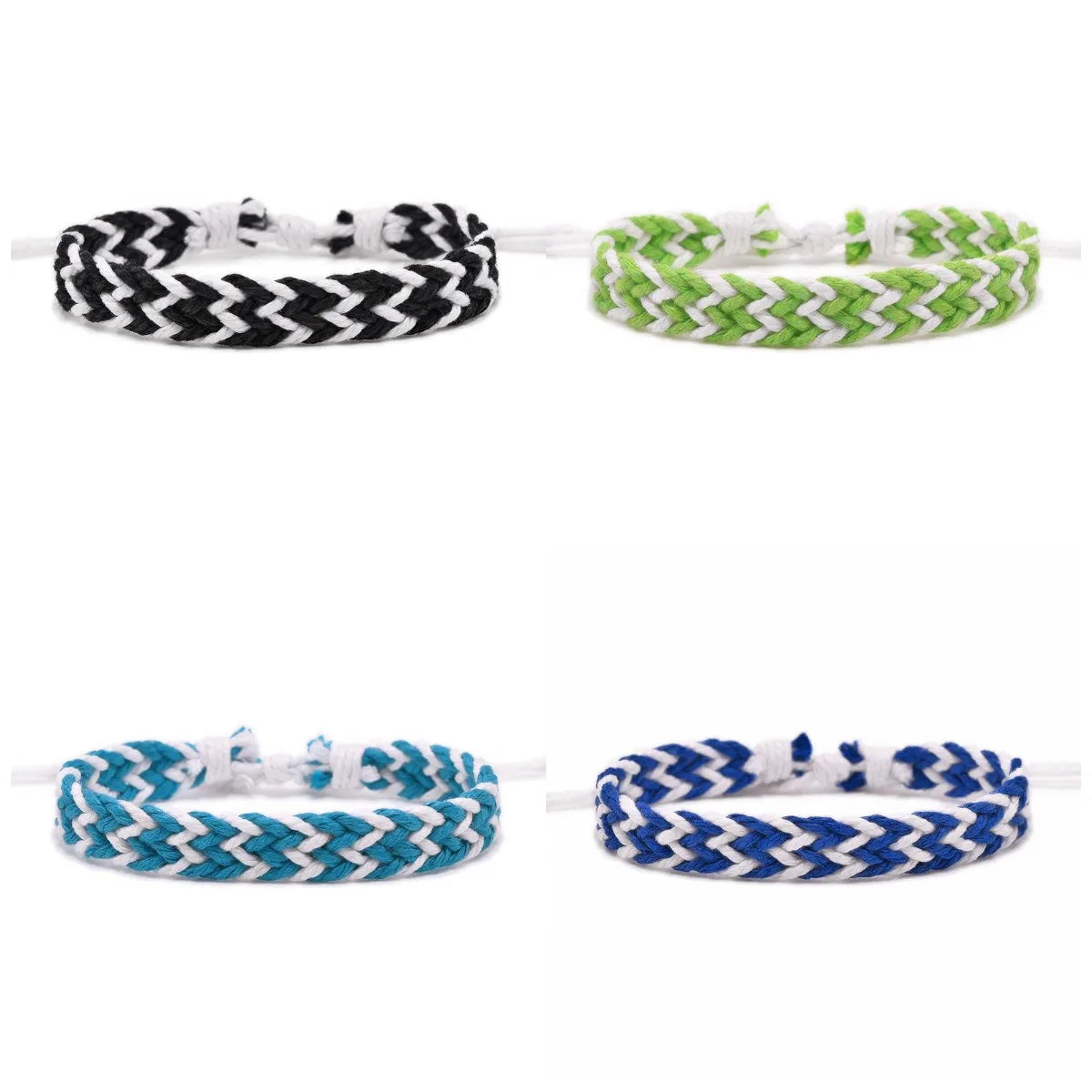 Wholesale Cheap Fashion Boho Jewelry Colorful Weave Braided Macrame Friendship Bracelet for Couples