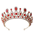 Royal Blue Rhinestone Girls Fashion Birthday Crown Bridal Wedding Tiara
