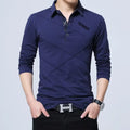 For Shirts T-Shirts for Men Custom Wholesale Knitted Fabric Polyester/Cotton Long Sleeve Regular Fit Eco-Friendly Casual Blank