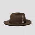 Spring Autumn Unisex Wool Fedora Hat Short Brim Casual Business Party Fashion Jazz Outdoor Breathable Sunscreen Feather