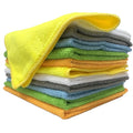 12-Pack 12x12 Inch Lint-Free Reusable Microfiber All-Purpose Kitchen Cleaning Cloths