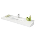 Italian Designed Bathroom Sinks Surface Sanitary Wares CUPC Certification Wall-hung Stone Modern Vanity Sink Solid 1 Piece
