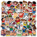 60Pcs New Japanese Cute Crayon Shin Chan Cartoon Graffiti Stickers for Gift Laptop Book Vinyl Kid Decor Sticker