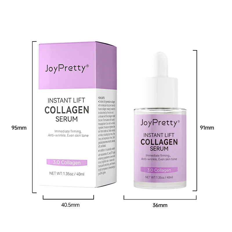 Wholesale Private Label 100% Natural Organic Collagen Serum Anti-Wrinkles Firming Whitening Hydrating Face Serum