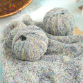 Wholesale Colored Sequined Mohair Polyester Blended Fancy Yarn for Crochet Scarves MegaBDM