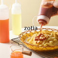 Custom 8oz 12oz 16oz Food Grade Soft Plastic Water Honey LDPE Salad Squeeze Bottle Screw Cap Screen Printing Restaurant Use