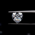 Top Quality 0.3-7ct D White VVS1 Crushed Ice Cut Heart Loose Moissanite  Diamond