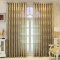 European Style Vintage Sheer Curtain Grommet Top Luxury Window Screening Curtain for Living Room Semi-Shading Voile Curtain