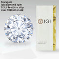 Starsgem Around 0.5ct Real Diamonds D White IGI Certificate Round Hthp Synthetic Diamond Manufacturer