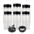 100ml 200ml 300ml 400ml 500ml 1000ml  Can Food Pet Transparent Plastic Jar Container with Cap