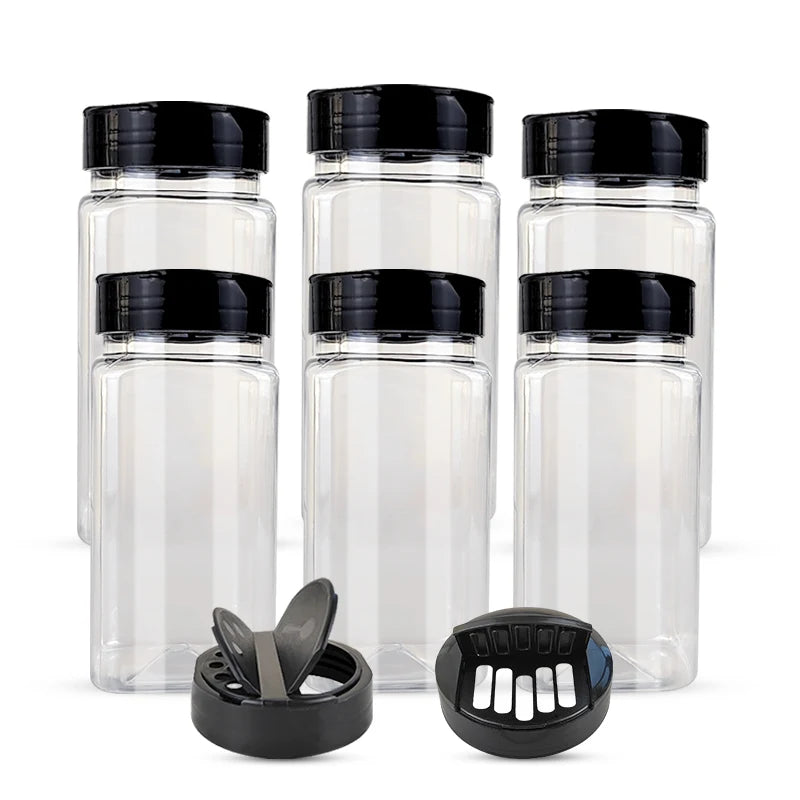 100ml 200ml 300ml 400ml 500ml 1000ml  Can Food Pet Transparent Plastic Jar Container with Cap