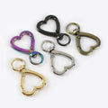 Deepeel BF729 40/44mm Bag Hardware DIY Handmade Alloy Heart Shaped Hook Buckle Connection Buckle for Bag Parts & Accessories