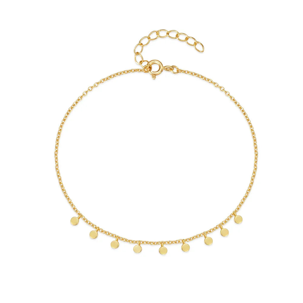 Wholesale 925 Silver Bracelets Women 18K Gold Plated 925 Sterling Silver Chain Bracelets Jewelry for Women