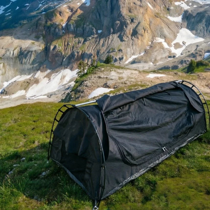 Lloydberg Hot in Australian Market Four-Season Swag Tent 2 Person Waterproof Canvas Camping Swag Quick Opening Double Layer MegaBDM