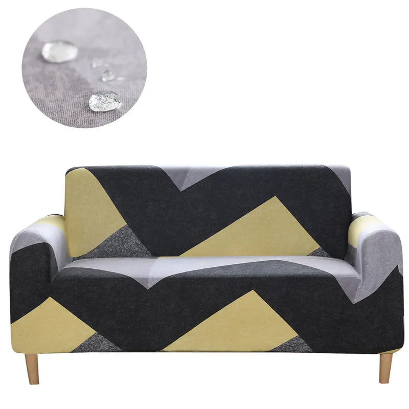 Floral Printed Magic Fitted Stretchable L U Shape Recliner Corner Sectional Sofa Slipcover for Canape and Funda De Sofa Cover