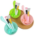 Facial Brush Mask Bowl Spoon Set Plastic Skin-friendly DIY Beauty Tools Mixing Tools Skin Care Makeup Supplies