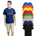 100% Cotton Custom Silk Screen logo T-shirt Men's Brand T-shirt Custom T-shirt Printing