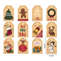 Custom Homemade Luxury Gold Foil Holiday Merry Christmas Boxed Greeting Cards With Envelopes Greeting Card
