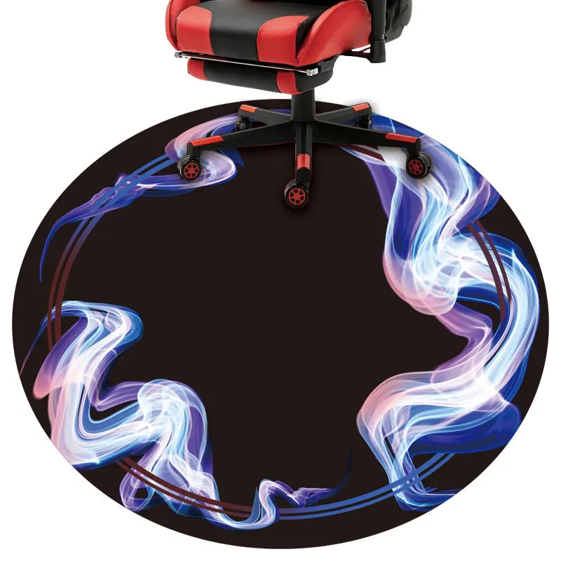 Latest Design Interesting Printed Prevent Slippery Effect Soft Gaming Office Chair Mat Desk Mat for Daily Use