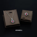 Wholesale Luxy Ring and Necklace Set 5A Zircon 925 Silver Fine Jewelry Sets Christmas Gift Jewelry Sets for Women Gift