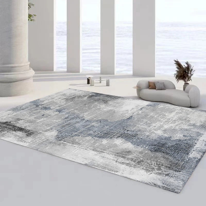 Handmade Modern Minimalist Luxury Living Room Rug Mat Stain-Resistant Easy Maintenance Decorative Carpet for Bedroom