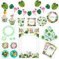 Hawaii Party Aloha Luau Flamingo Decor Palm Leaf Pineapple Summer Tropical Party Supplies Birthday Hawaiian Party Decor Wedding