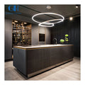Unit Price Wall Modern Kitchen Furniture Italian Designs Custom Luxury Veneer MDF Kitchen Islands with Drawer Basket