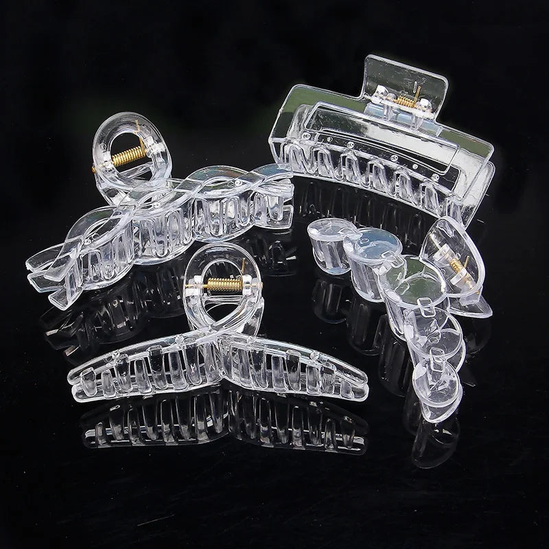 Factory Wholesale Hair Claw Transparent DIY Hair Claw Clip for Girls Hair Ornament
