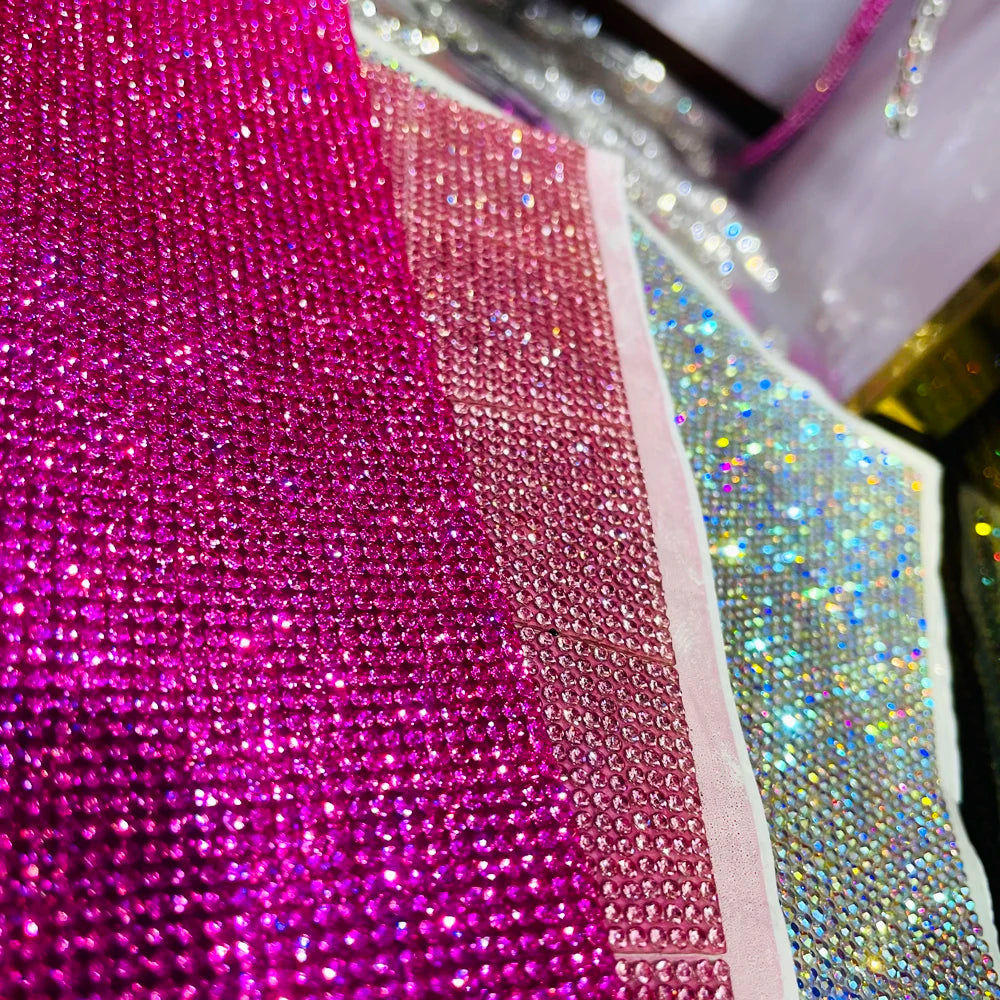 Yantuo Factory Wholesale Bling Self-Adhesive Hot Fix Heat Transfer Crystal Glass Rhinestone for DIY Cup Loose Rhinestones