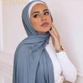 Muslim Headscarf 70*180cm Chiffon Scarf Plain Solid Color Malaysia Women Hijab Shawl Wholesale