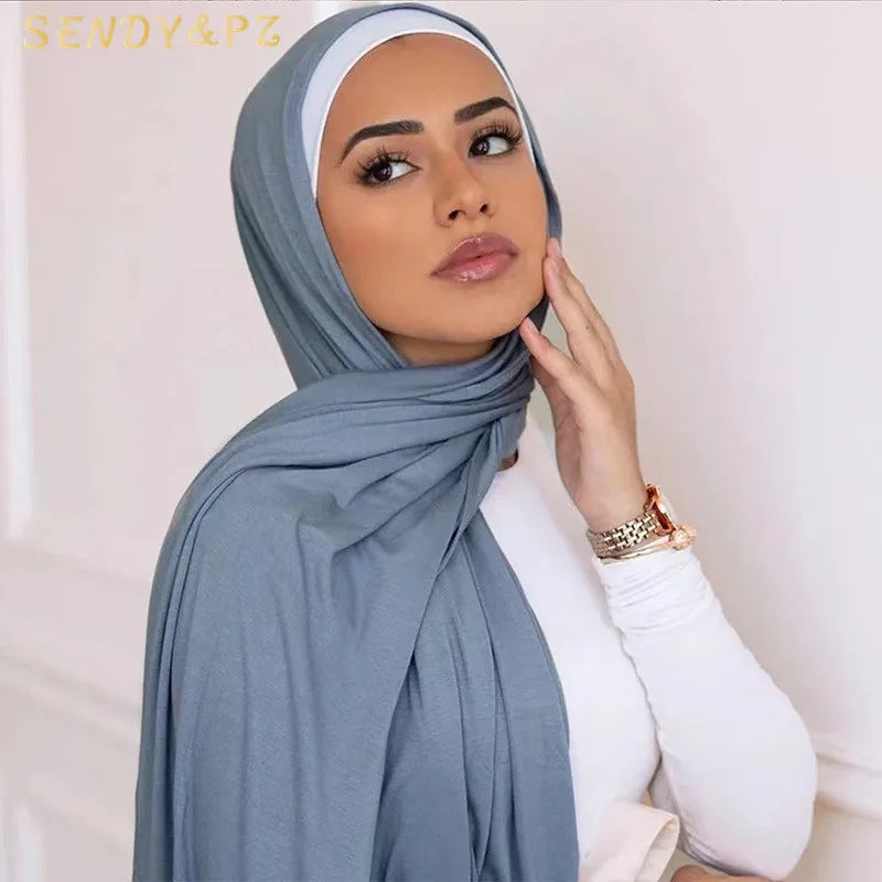 Muslim Headscarf 70*180cm Chiffon Scarf Plain Solid Color Malaysia Women Hijab Shawl Wholesale