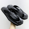 Men's Korean Style Summer Outdoor Genuine Cowhide Leather Open Thick-Soled Non-Slip Slippers  ActivitiesFlip-Flops Slippers