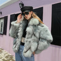 Women Fox Fur Coat Plus Size Real Fox Fur Jacket Cheap Price Genuine Fox Fur Coat