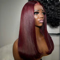 Bone Straight Lace Front Human Hair Wigs Pre Plucked Raw Virgin Hair Glueless Short Bob Wigs for Woman