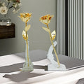2025 Valentine's Day Gift Ideas Dipped Gold Color Plated Real Rose With Gift Box