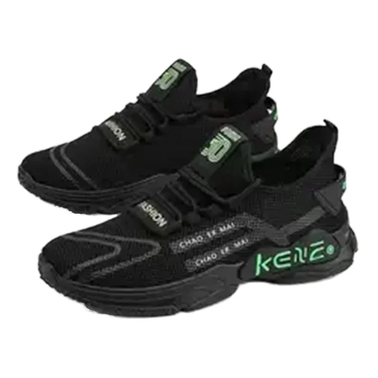 Healthier Walking Casual Shoes for Spring Summer Autumn Breathable Mesh Comfortable Interior Lace-Up Closure Anti-Slip