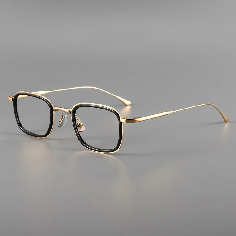 MK24020202 New Luxury Titanium Spectacle Optical Frames Eyeglasses with Nose Pads Eyewear Glasses Square Designer Eyewear