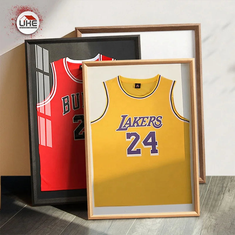 Aluminum Jersey Photo Frame Wall Decor  Wall Hanging Custom Storage Cloth Frames
