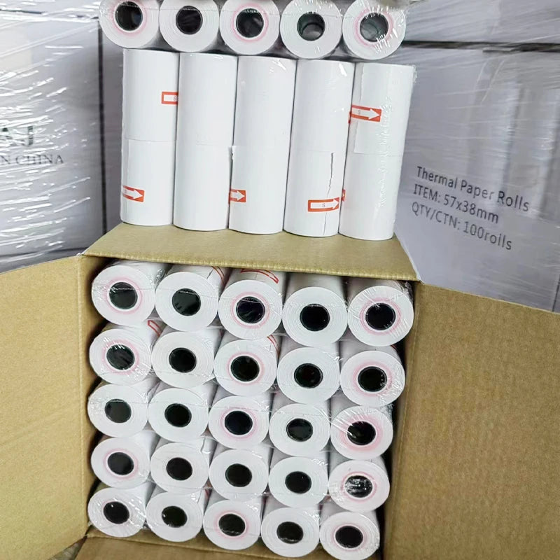 Termal Paper Tito Tickets Thermal 5*6 Papee 50mmx20mm Double Sided Receipt Roll