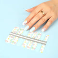 2026 New Arrival OEM Wholesale Flower Design Real Gel Polish Nail Sticker for Girls